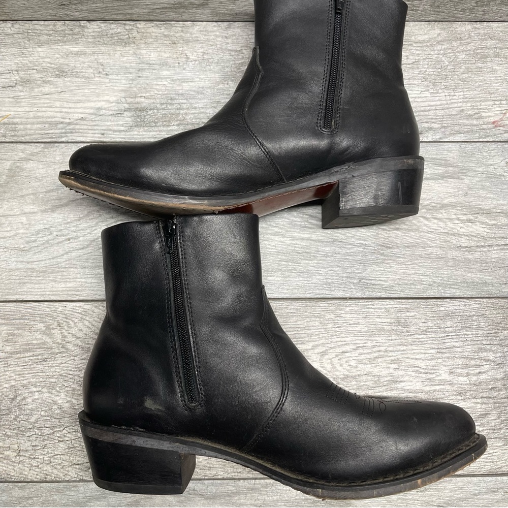 Durango Mens Leather Side Zip Western Boot Size 10.5 D - Picture 9 of 11